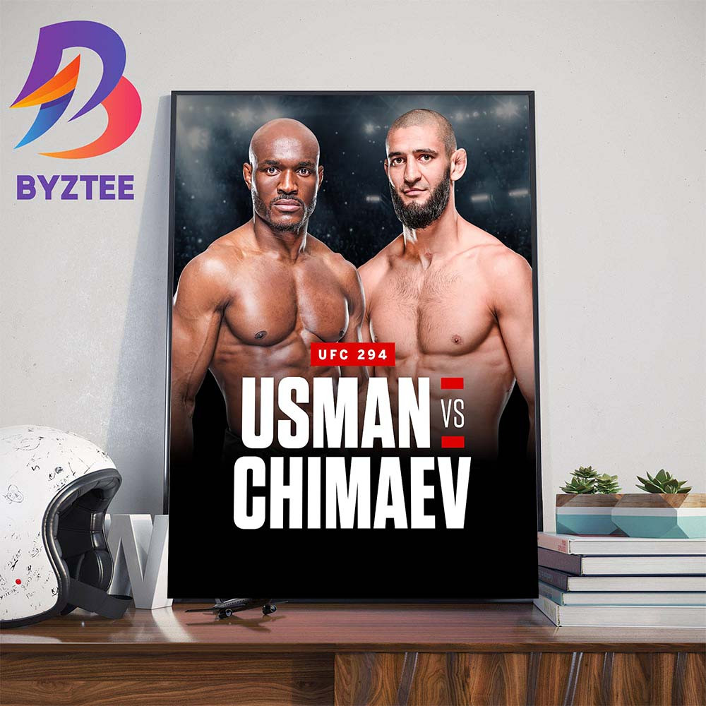 Kamaru Usman Vs Khamzat Chimaev In A Middleweight Bout At UFC 294 Wall Decor Poster Canvas.jpg