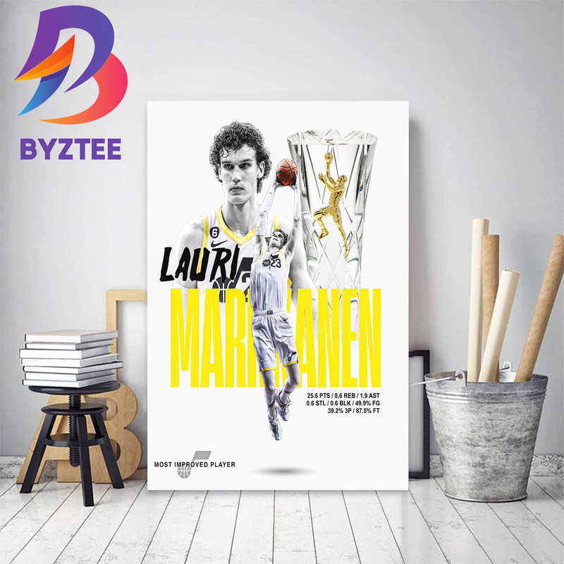 Lauri Markkanen Is 2022-23 NBA Most Improved Player Decor Poster Canvas.jpg