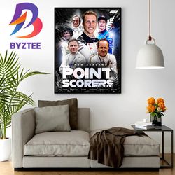liam lawson becomes the sixth driver from new zealand to score points in f1 home decor poster canvas