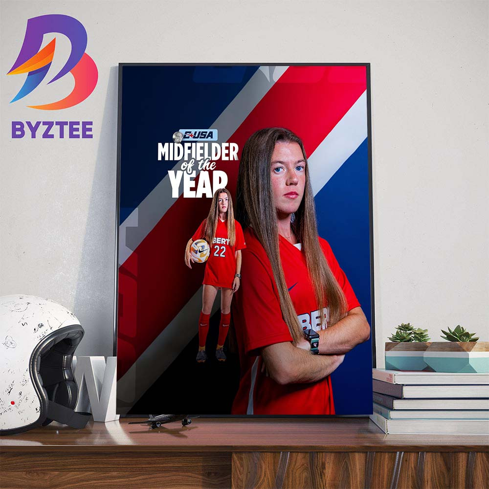 Liberty Womens Soccer Rachel Deruby Is The 2023 Conference USA Midfielder Of The Year Wall Decor Poster Canvas.jpg