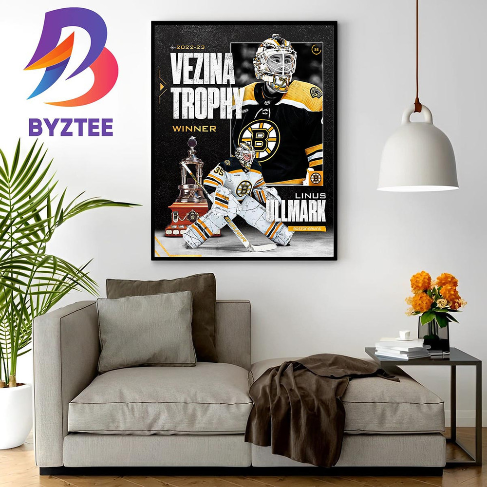 Linus Ullmark Is The 2023 Vezina Trophy Winner Home Decor Poster Canvas.jpg