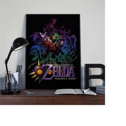 the legend of zelda majora's mask poster |