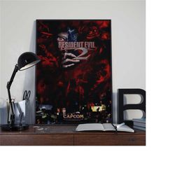 resident evil 2 poster print | gaming poster
