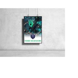 league of legends - thresh | game poster