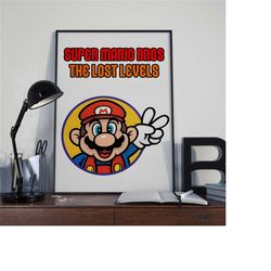 super mario bros the lost levels poster |