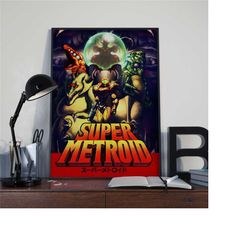super metroid poster print | gaming poster |
