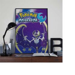 pokemon moon poster | gaming poster | room
