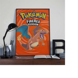 pokemon firered 2003 poster | gaming poster |