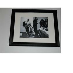 framed led zeppelin jimmy page/robert plant '75 backstage