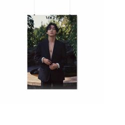bts v vogue photoshoot posters, kim taehyung v