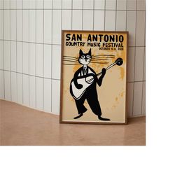 san antonio country music festival poster - musician