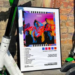 5 seconds of summer youngblood album cover poster 2