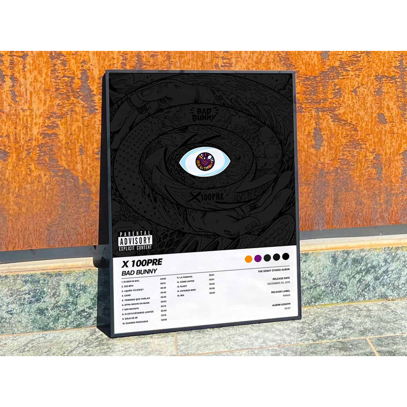 Bad Bunny X 100pre Album Cover Poster #6.jpg