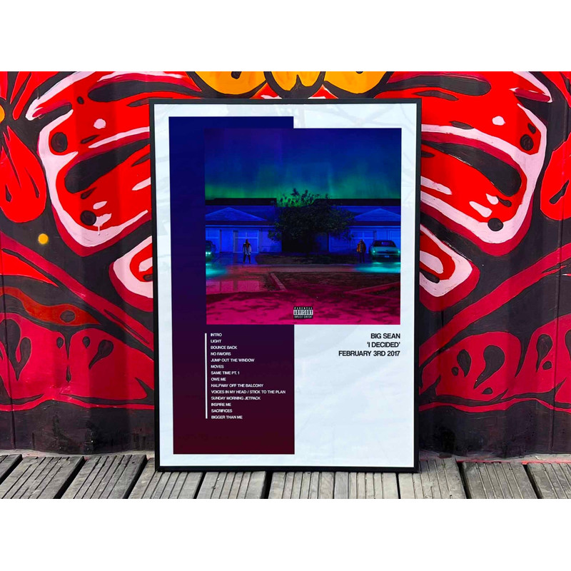 Big Sean I Decided Album Cover Poster #1.jpg