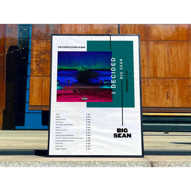 Big Sean I Decided Album Cover Poster #3.jpg