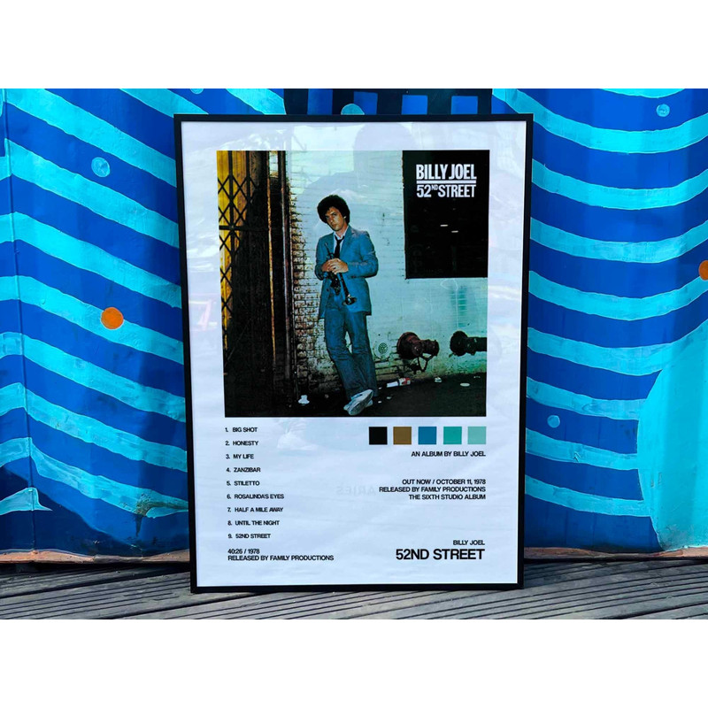 Billy Joel 52nd Street Album Cover Poster #2.jpg