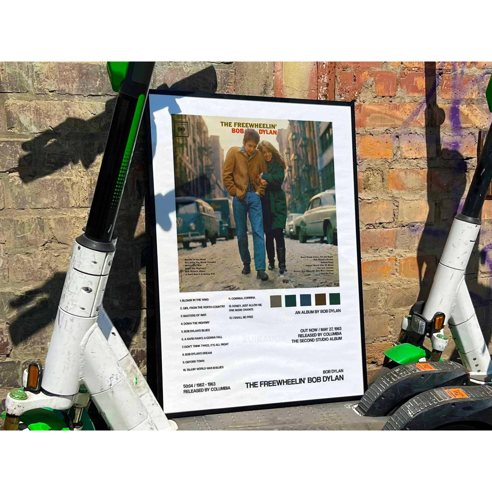 Bob Dylan The Freeewheelin Bob Dylan Album Cover Poster #2.jpg