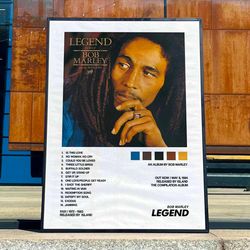 bob marley legend album cover poster 2