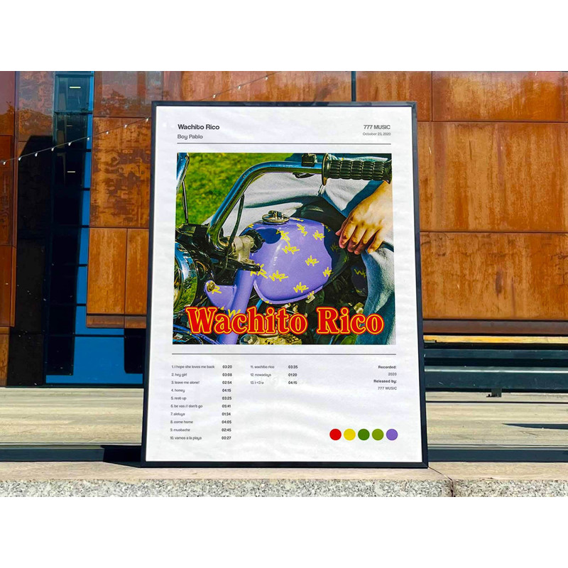 Boy Pablo Wachito Rico Album Cover Poster #5.jpg