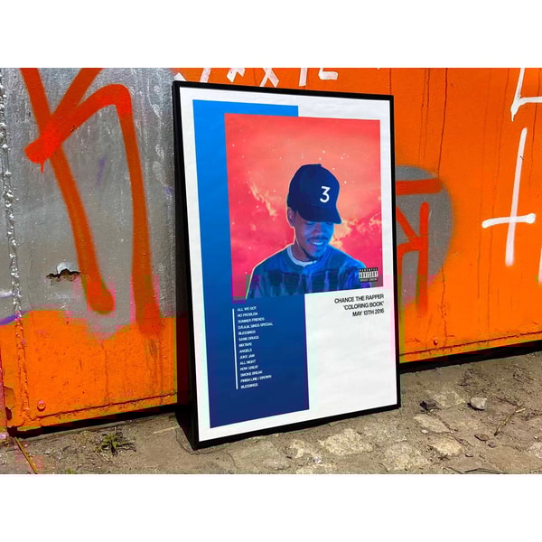 Chance The Rapper Coloring Book Album Cover Poster 1 | Inspire Uplift