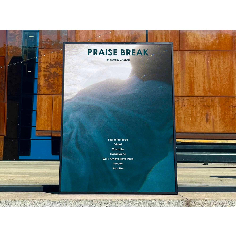 Daniel Caesar Praise Break Album Cover Poster #fac.jpg
