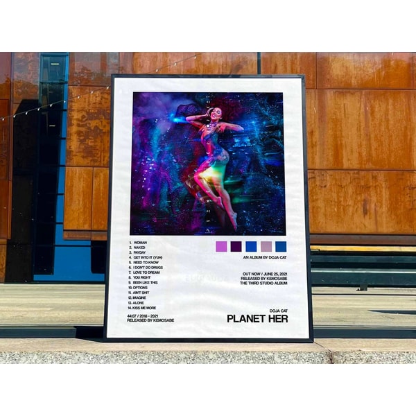 Doja Cat Planet Her Album Cover Poster 2 Inspire Uplift doja-cat-planet-her-album-cover-poster-2-inspire-uplift