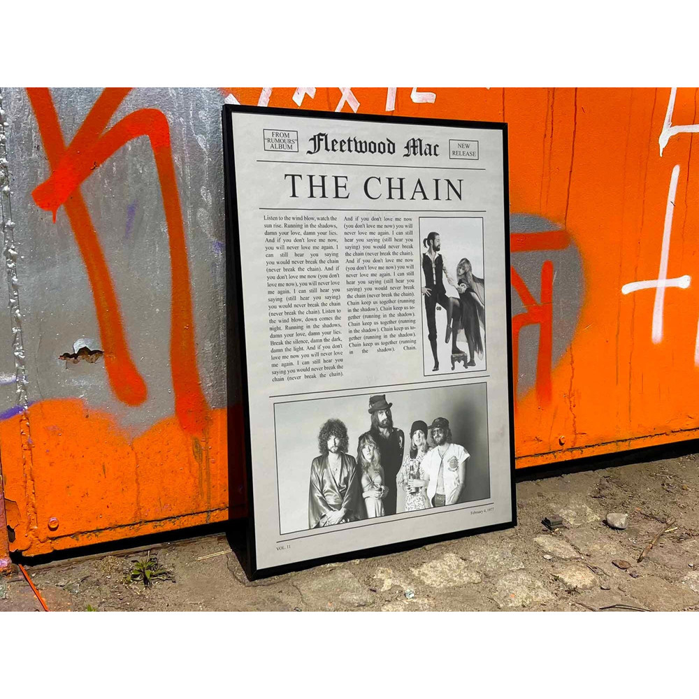Fleetwood Mac The Chain Album Cover Poster #newspaper.jpg