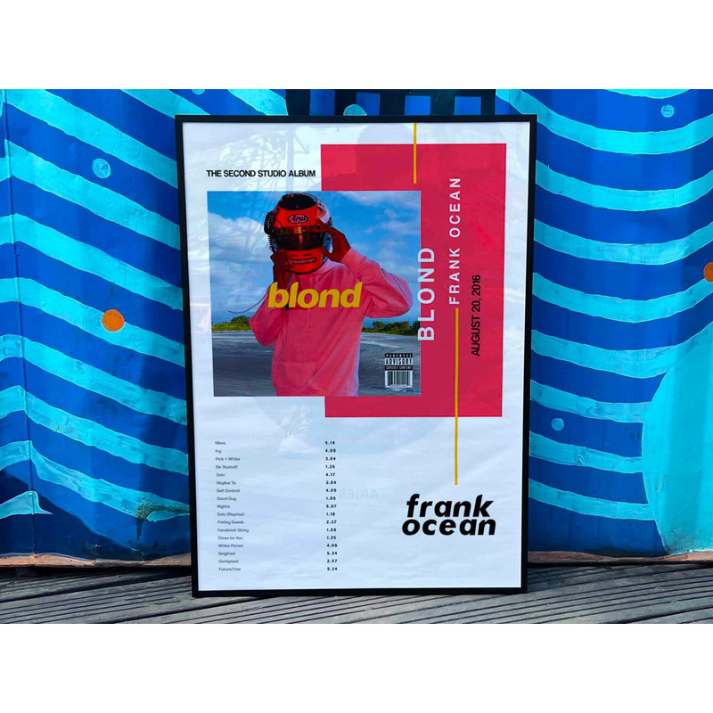 Frank Ocean Blonde Album Cover Poster #3 (helmet).jpg