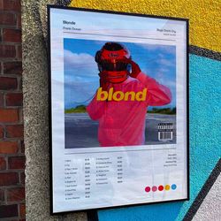 frank ocean blonde album cover poster 16