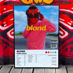 frank ocean blonde album cover poster 7