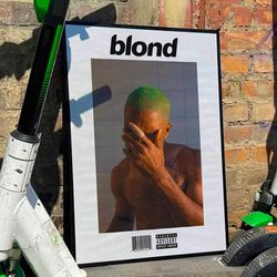 frank ocean blonde album cover poster