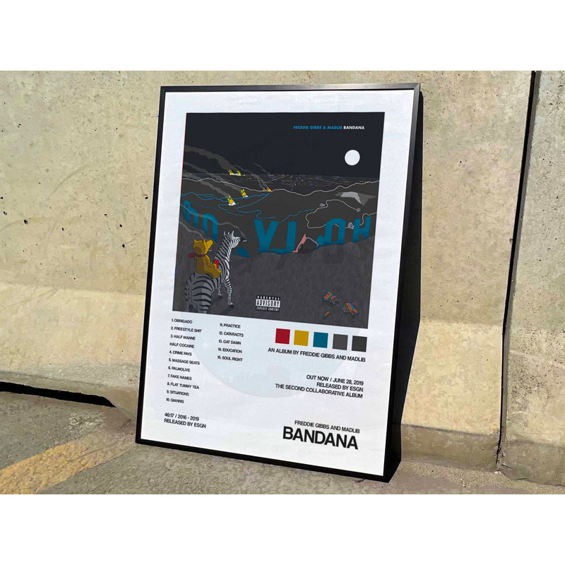 Freddie Gibbs And Madlib Bandana Album Cover Poster #2.jpg