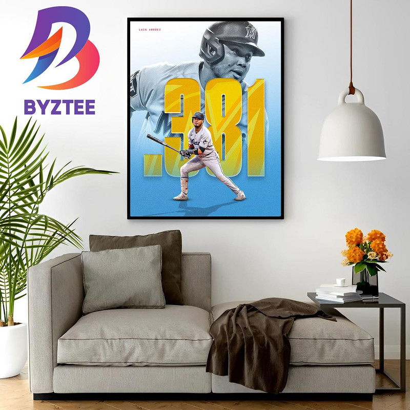 Luis Arraez Becomes The First Qualifying Hitter To Enter August Wall Decor Poster Canvas.jpg