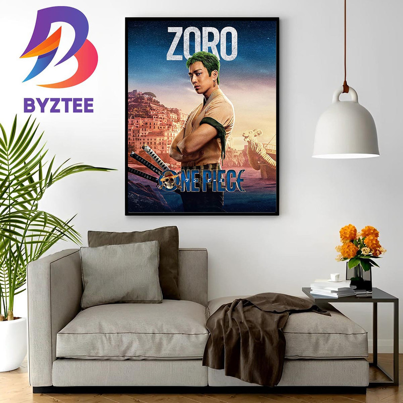 Mackenyu As Roronoa Zoro In One Piece Of Netflix Live-Action Wall Decor Poster Canvas.jpg