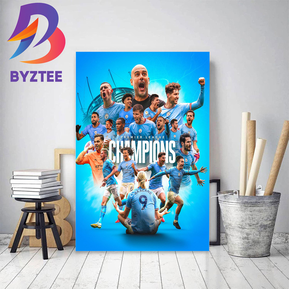 Manchester City Are Premier League Champions 2022-23 Home Decor Poster Canvas.jpg