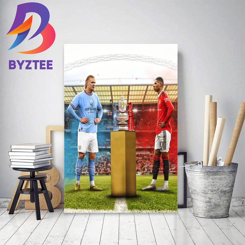 Manchester Derby In The FA Cup Final Decor Poster Canvas.jpg