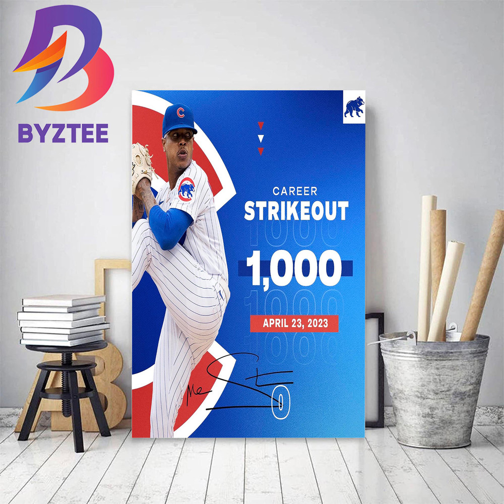 Marcus Stroman 1000 Career Strikeouts Decor Poster Canvas.jpg