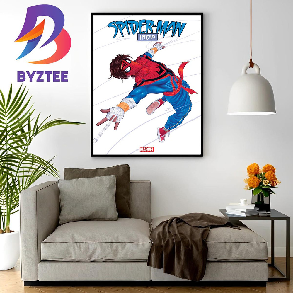 Marvel Comics Reveals Spider-Man India 5 The New Suit Wall Decor Poster Canvas.jpg