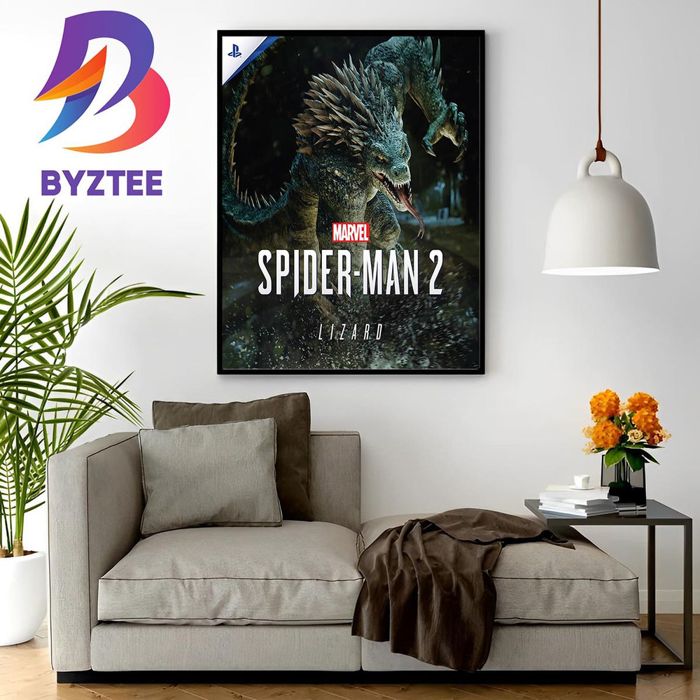 Marvels Spider-Man 2 The Lizard Poster Wall Decor Poster Canvas.jpg