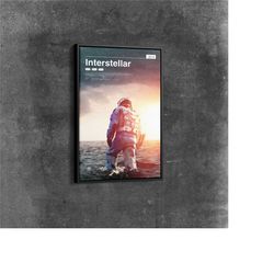 interstellar poster - interstellar movie canvas , modern