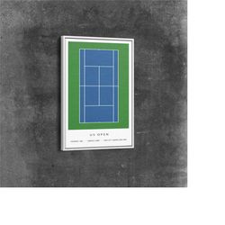 us open court, grand slam tennis collection canvas,