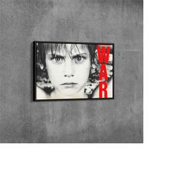 u2 war canvas , u2 album poster -