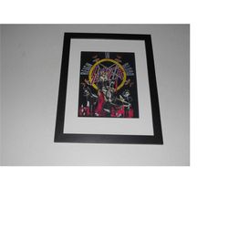framed slayer reign in blood 1986 poster promo