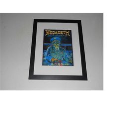 framed megadeth rust in peace 1990 poster promo