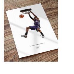 amar'e stoudemire phoenix suns basketball art illustrated print