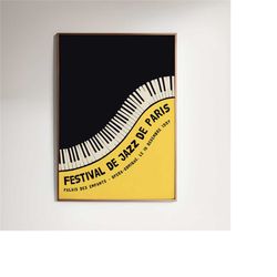 festival de jazz de paris poster - high-quality
