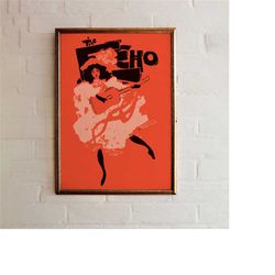 the echo - august 1895 poster - vintage