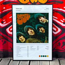 the beatles rubber soul album cover poster 5