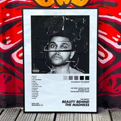 the weeknd beauty behind the madness album cover poster 2