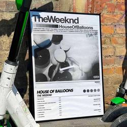 the weeknd house of balloons album cover poster 6